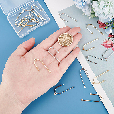 20Pcs 2 Colors Rack Plating Brass Pendants KK-PH0009-42-1