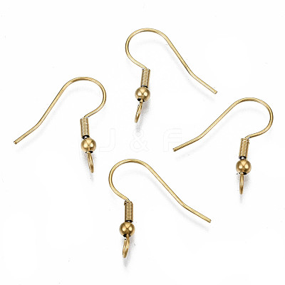 304 Stainless Steel Earring Hooks STAS-S111-003G-1