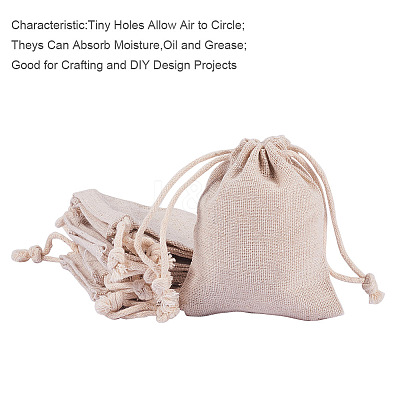 Cotton Packing Pouches Drawstring Bags ABAG-PH0002-18-1