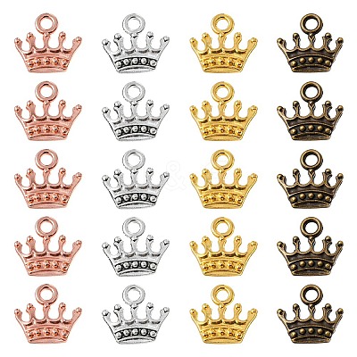 20Pcs 4 Colors Zinc Alloy Pendants FIND-YW0001-52-1