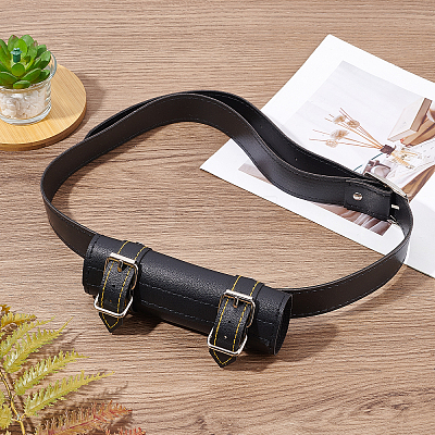 Imitation Leather Basic Leather Dagger Holder AJEW-WH0258-345B-1