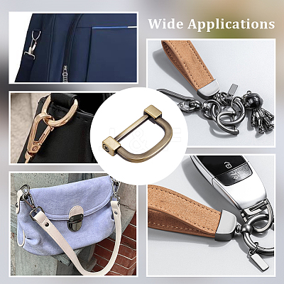 8Pcs Zinc Alloy D Clasps Accessories FIND-NB0006-32-1