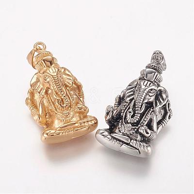 304 Stainless Steel Pendants STAS-P137-15-1