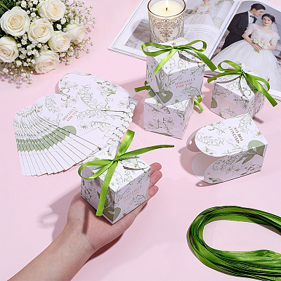 Flower Printed Paper Candy Boxes with Ribbon CON-WH0089-270A-1