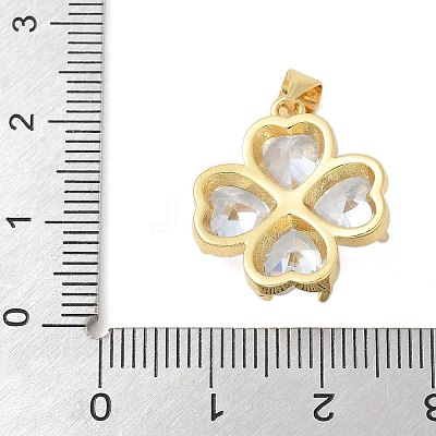 Brass Micro Pave Cubic Zirconia Pendants KK-K298-07B-G-1