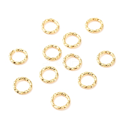 Brass Open Jump Rings KK-F824-110B-G-1