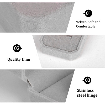 Square Velvet Ring Boxes LS-VBOX-WH0002-01B-1