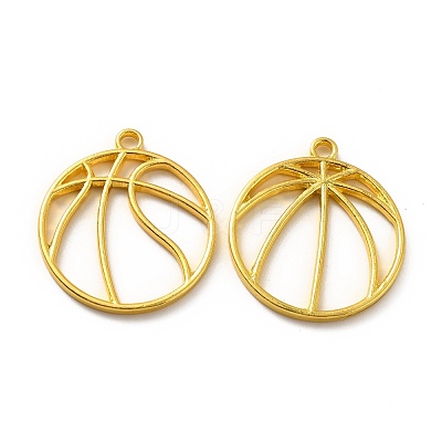 Alloy Open Back Bezel Pendants FIND-B006-04G-1