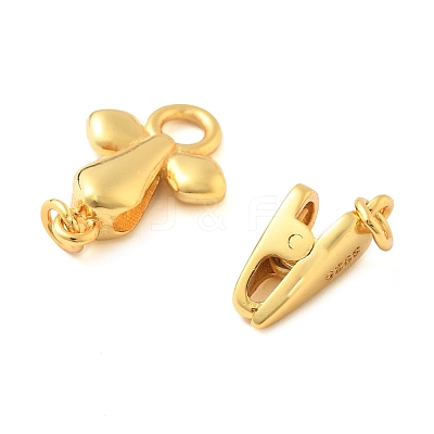 925 Sterling Silver Fold Over Clasps STER-S013-05G-1