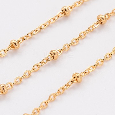 304 Stainless Steel Cable Chains CHS-K003-01G-0.5MM-1