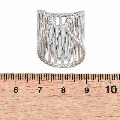 304 Stainless Steel Cuff Rings Ring Components SA-CBA098D-01P-D-1