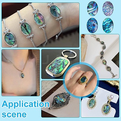 50Pcs Lampwork Cabochons LAMP-PH0001-45-1