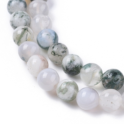 Natural Tree Agate Beads Strands X-G-L533-22-1