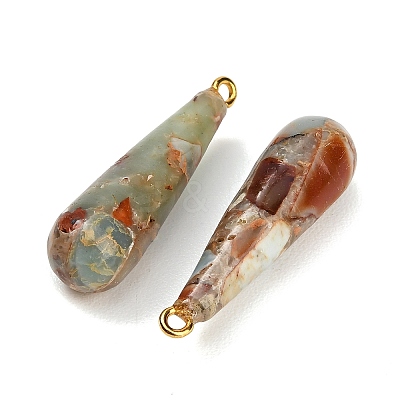 Synthetic Aqua Terra Jasper Pendants GG-CBAA20A-11G-01-1