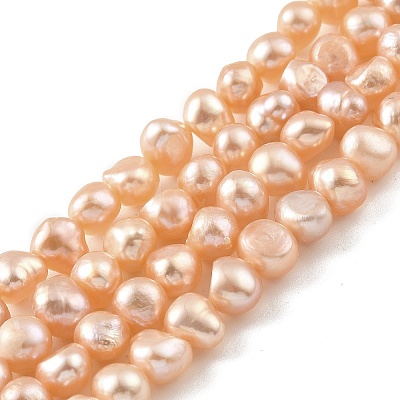 Natural Cultured Freshwater Pearl Beads Strands PEAR-A006-07C-1