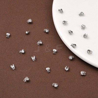 Tarnish Resistant 304 Stainless Steel Bead Tips STAS-R063-21-1