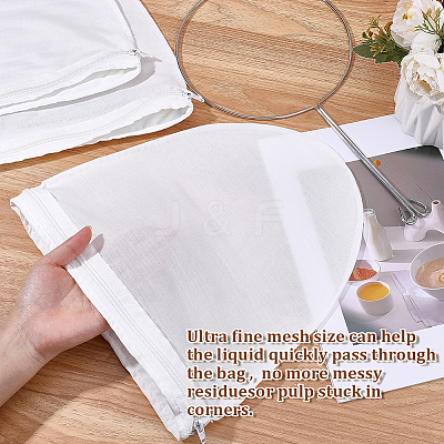 2 Styles Non-Woven Fabric Filter Bag AJEW-CP0010-65A-1