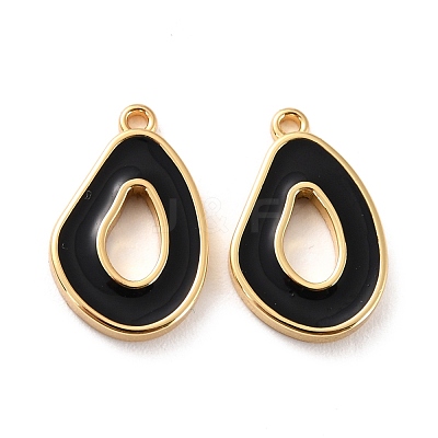 Brass Enamel Pendants KK-P207-001G-RS-1