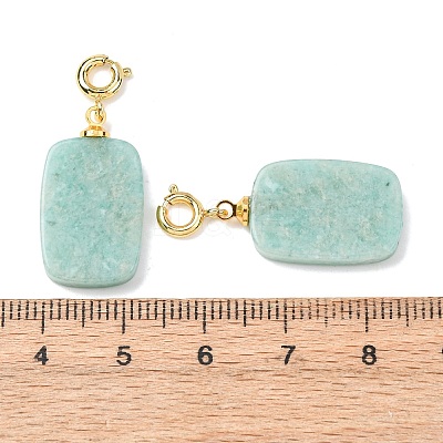 Natural Amazonite Pendant Decorations G-G461-01G-08-1