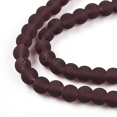 Transparent Glass Beads Strands GLAA-T032-T4mm-MD19-1