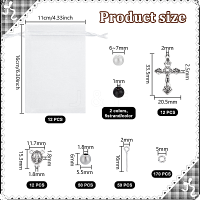 Easter Glass Bead Set DIY-GA0002-84-1