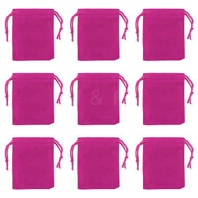 20Pcs Rectangle Velvet Drawstring Pouches TP-TA0001-04C-1