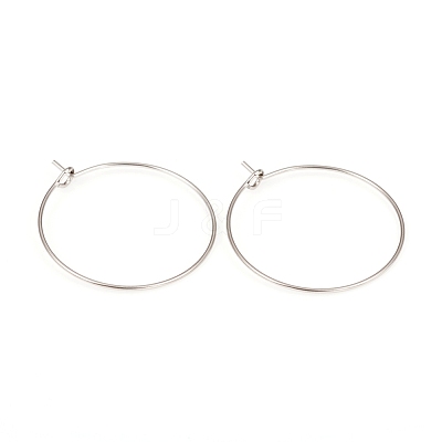 316L Surgical Stainless Steel Hoop Earring Findings STAS-G229-07P-03-1