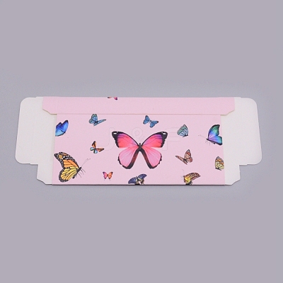 Foldable Creative Kraft Paper Box CON-WH0062-09B-1