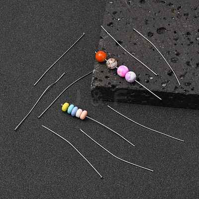 Tarnish Resistant 304 Stainless Steel Flat Head Pins STAS-R046-65mm-1