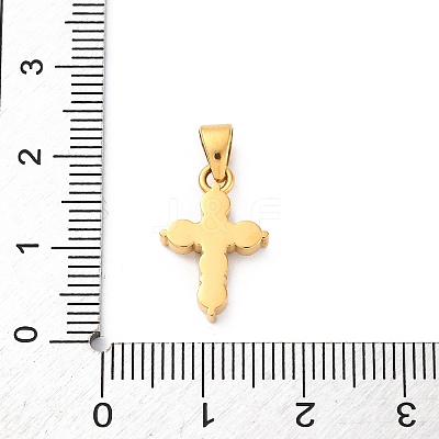 304 Stainless Steel Cubic Zirconia Pendants STAS-C102-01D-G-1