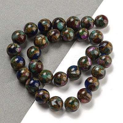 Synthetic Gold Clinquant Stone Beads Strands G-P549-A01-03B-1