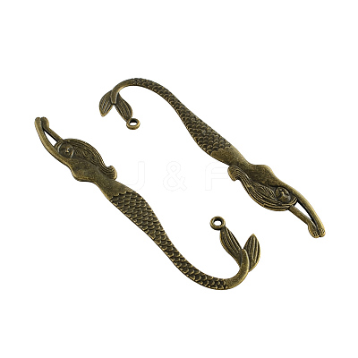 Tibetan Style Mermaid Alloy Bookmarks TIBE-Q035-038AB-NR-1