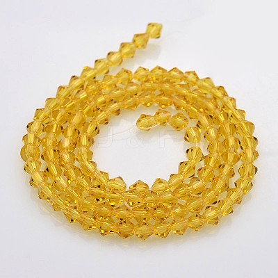 Bicone Glass Beads Strands EGLA-P016-4mm-07-1