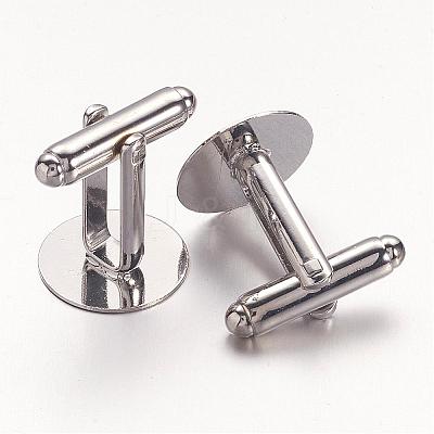 Brass Cufflinks KK-G216-P-1