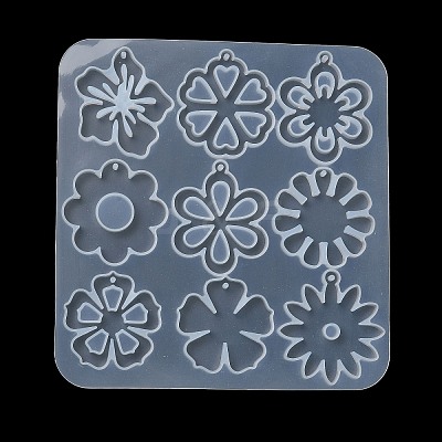 Flower DIY Pendant Silicone Molds DIY-G100-01A-1