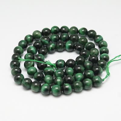 Natural Tiger Eye Beads Strands G-G099-6mm-22-1