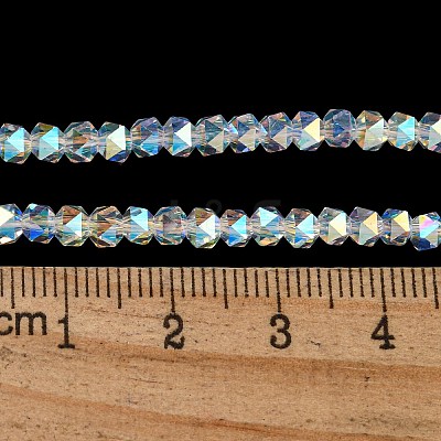 Electroplate Glass Beads Strands LS-GLAA-Q105-02-10-1