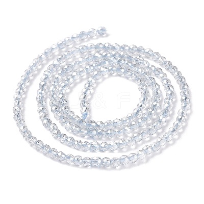 Transparent Electroplate Glass Beads Strands LS-GLAA-H021-01A-PL03-1