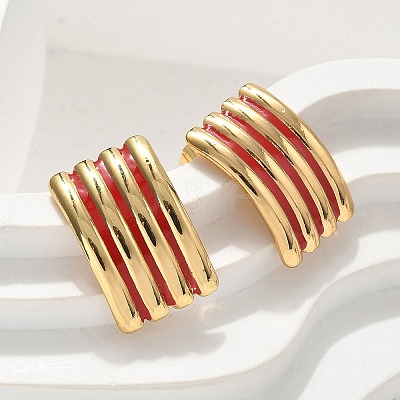 304 Stainless Steel Stud Earrings LS-EJEW-A130-03B-G-1