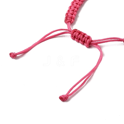 Braided Nylon Cord Bracelet Making AJEW-CJ0001-83-1