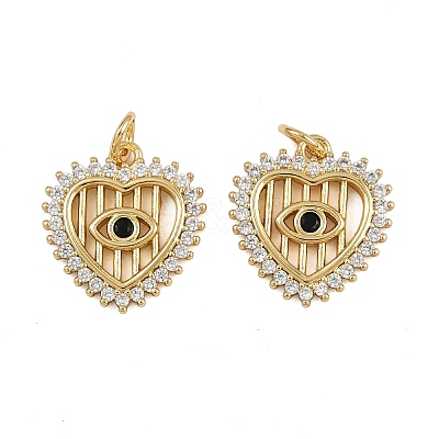 Brass Micro Pave Cubic Zirconia Pendants ZIRC-I367-11G-09-1