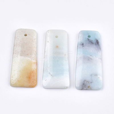 Natural Amazonite Pendants G-T111-10-1