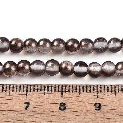 Baking Paint Transparent Glass Beads X1-DGLA-N011-4mm-09-1