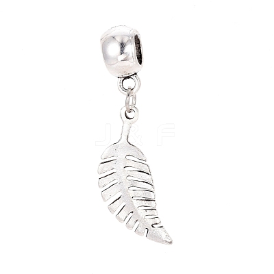 Tibetan Style Alloy European Dangle Charms MPDL-G029-01AS-1