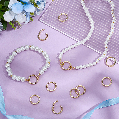 10Pcs Brass Twister Clasps KK-BBC0029-02B-1