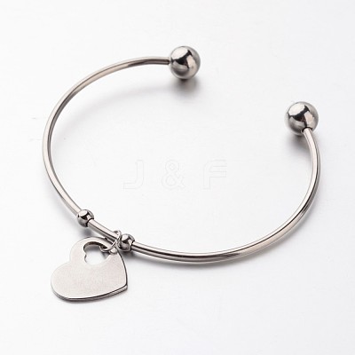 Tarnish Resistant 304 Stainless Steel Cuff Bangles X-BJEW-JB02389-04-1