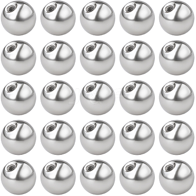 60Pcs Stainless Steel Ear Nuts STAS-BBC0005-14P-1