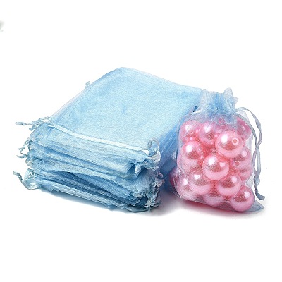 Organza Gift Bags with Drawstring OP-R016-9x12cm-08-1