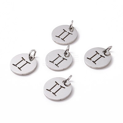 Non-Tarnish 304 Stainless Steel Charms STAS-Q201-T445-3S-1