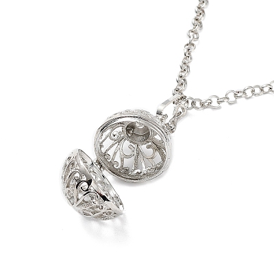 Brass Pendant Necklaces NJEW-P299-A07-P-1